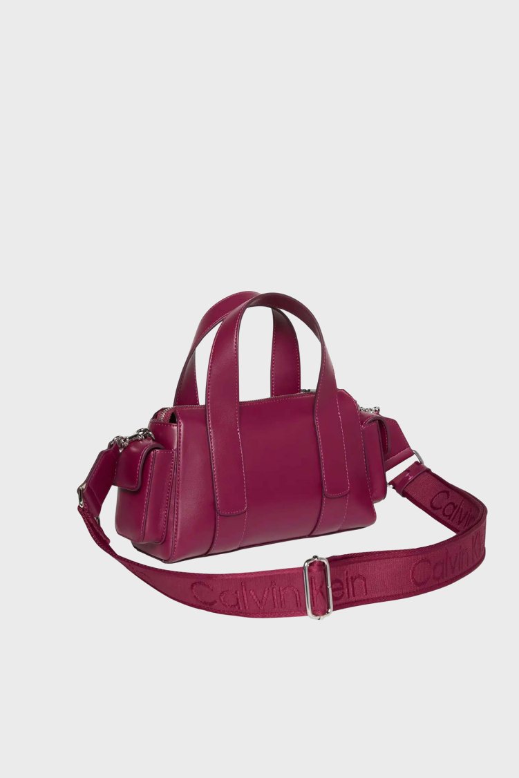 Calvin Klein Logolu Çıkarılabilir Askılı LV04F3291GZ1K Kadın Çanta LV04F3291G Z1K BORDO - Calvin Klein (1)