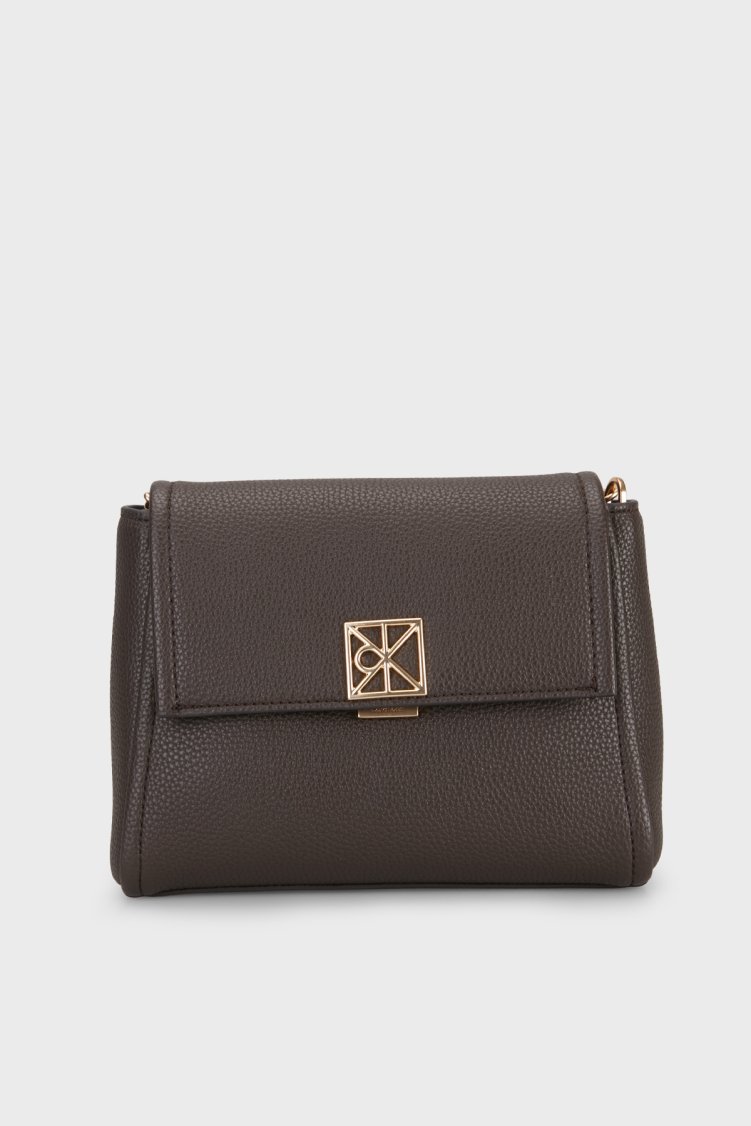 Calvin Klein Logolu Çıkarılabilir Askılı LV04F3511GBAL Kadın Çanta LV04F3511G BAL Kahve - Calvin Klein