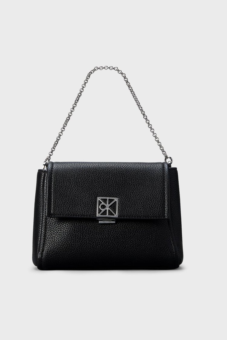 Calvin Klein Logolu Çıkarılabilir Askılı LV04F3511GUB1 Kadın Çanta LV04F3511G UB1 SİYAH - Calvin Klein