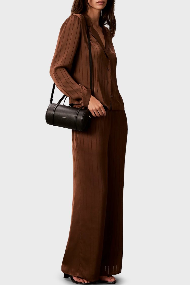 Calvin Klein Logolu Çıkarılabilir Askılı LV04F3663G332 Kadın Çanta LV04F3663G 332 Siyah - Calvin Klein (1)