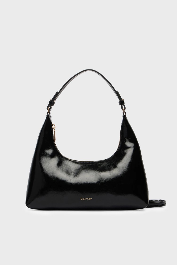 Calvin Klein Logolu Çıkarılabilir Askılı LV04F3737GUB1 Kadın Çanta LV04F3737G UB1 SİYAH - Calvin Klein