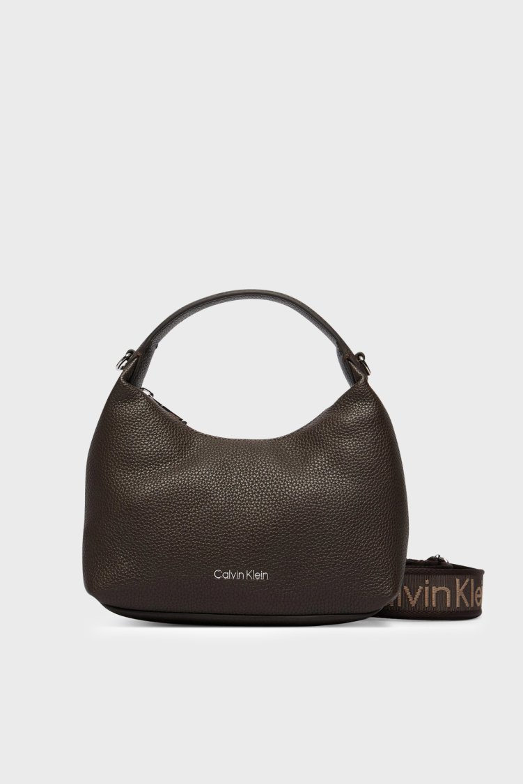 Calvin Klein Logolu Çıkarılabilir Askılı LV04F3892GBAL Kadın Çanta LV04F3892G BAL Kahve - Calvin Klein