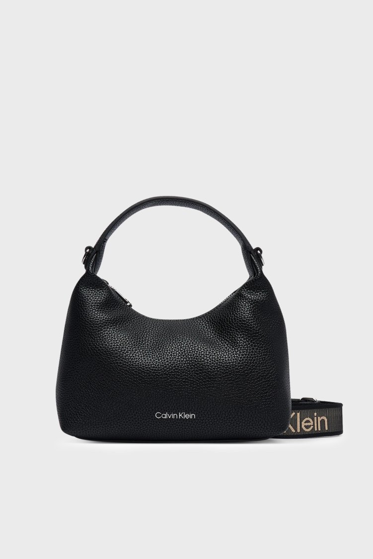 Calvin Klein Logolu Çıkarılabilir Askılı LV04F3892GUB1 Kadın Çanta LV04F3892G UB1 Siyah - Calvin Klein