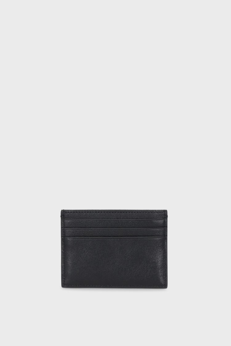 Calvin Klein Logolu Deri LV04G1070GUB1 Erkek Kartlık LV04G1070G UB1 SİYAH - Calvin Klein (1)