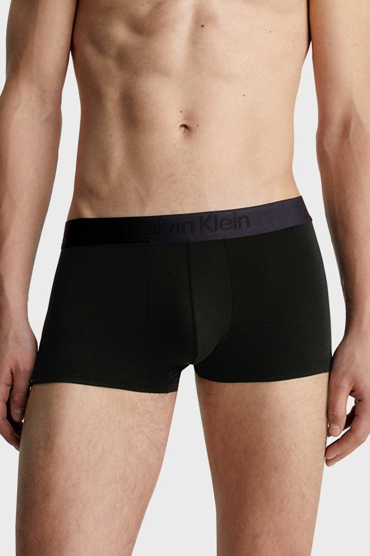 Calvin Klein Logolu Elastik Bel Bantlı Düşük Bel 3 Pack 000NB3651AUB1 Erkek Boxer 000NB3651A UB1 Siyah - Calvin Klein (1)
