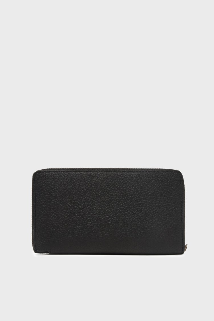 Calvin Klein Logolu Fermuarlı LV04D1107GUB1 Erkek Cüzdan LV04D1107G UB1 Siyah - Calvin Klein (1)