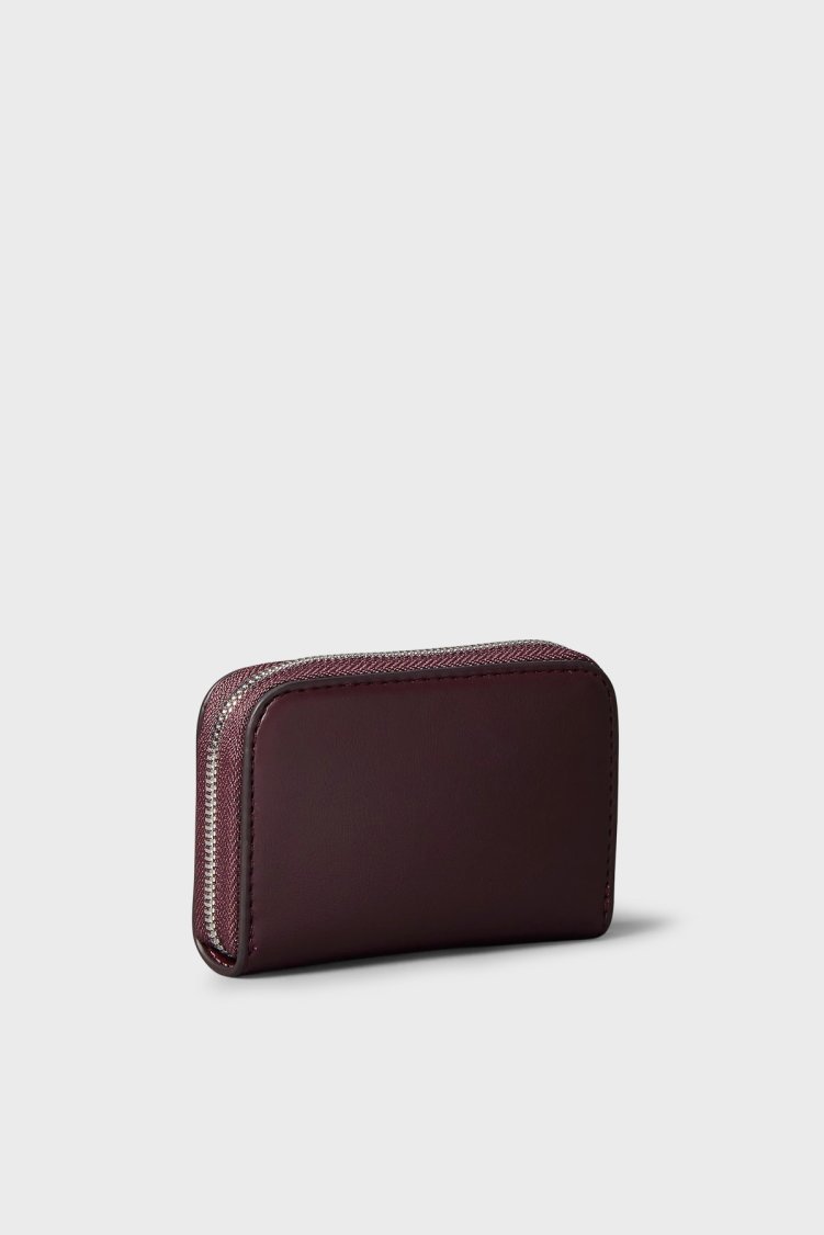 Calvin Klein Logolu Fermuarlı LV04F1154GBAP Kadın Cüzdan LV04F1154G BAP Bordo - Calvin Klein (1)