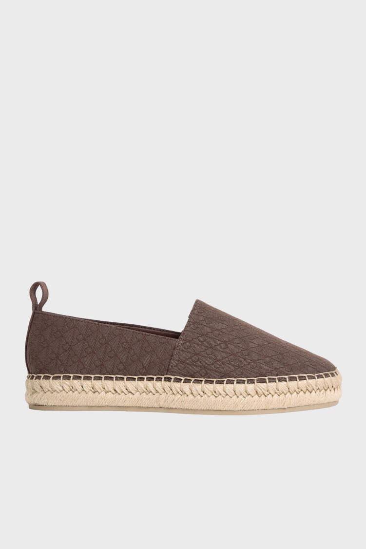 Calvin Klein Logolu HW0HW02933 Kadın Espadril HW0HW02933 HJO KAHVE - Calvin Klein