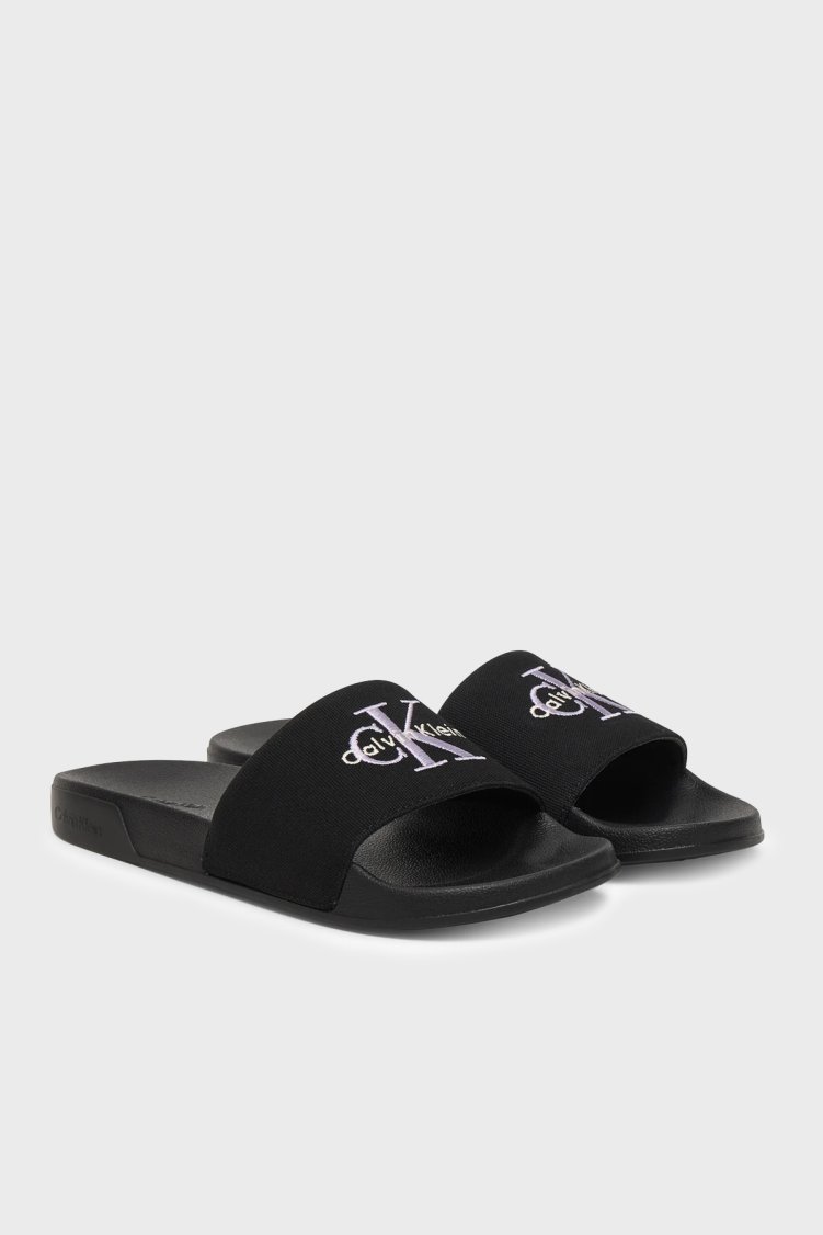 Calvin Klein Logolu HW0HW0295806U Bayan Terlik HW0HW02958 06U SİYAH - Calvin Klein (1)