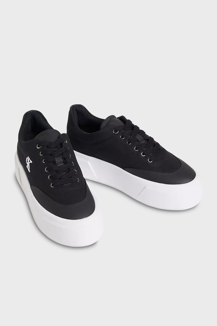 Calvin Klein Logolu Kalın Tabanlı HW0HW02989BEH Kadın Ayakkabı HW0HW02989 BEH SİYAH - Calvin Klein (1)