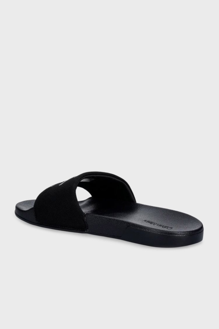 Calvin Klein Logolu Kanvas YM0YM013930GJ Erkek Terlik YM0YM01393 0GJ SİYAH - Calvin Klein (1)