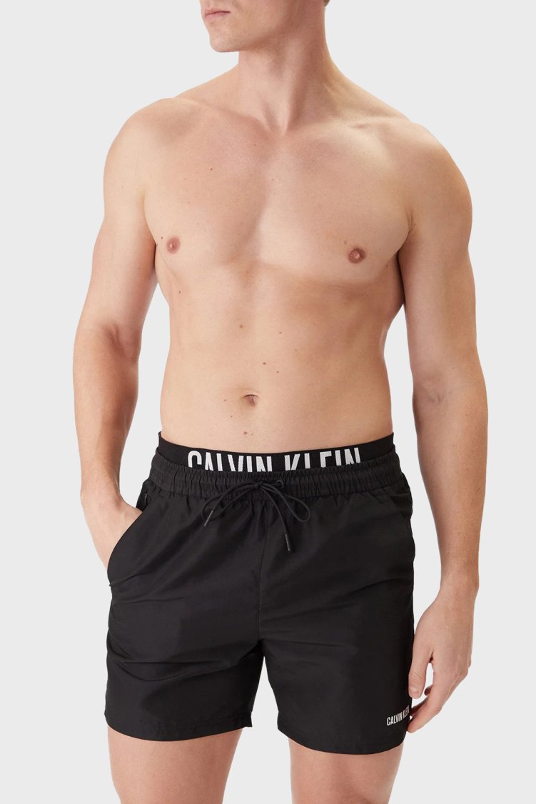 Calvin Klein Logolu LV00N61015UB1 Erkek Mayo Short LV00N61015 UB1 SİYAH - Calvin Klein (1)