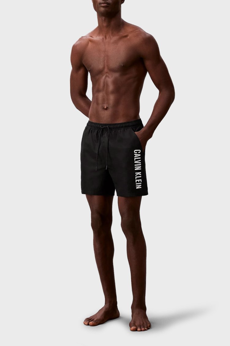Calvin Klein Logolu LV00N61047UB1 Erkek Mayo Short LV00N61047 UB1 SİYAH - Calvin Klein (1)
