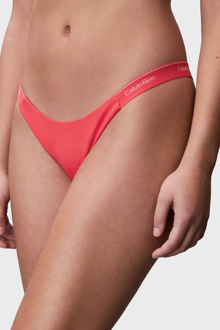Calvin Klein Logolu LV00Q61206XKP Bayan Bikini Altı LV00Q61206 XKP FUŞYA - Calvin Klein