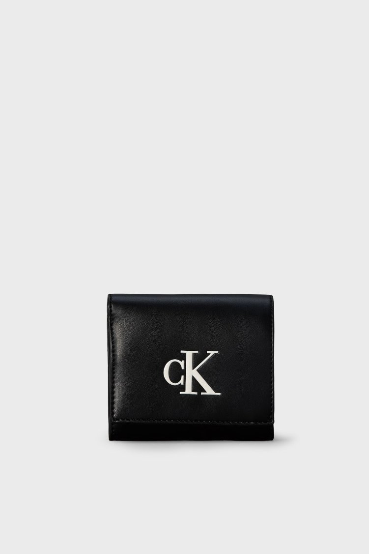 Calvin Klein Logolu LV04F1156G3L2 Kadın Cüzdan LV04F1156G 3L2 Siyah - Calvin Klein