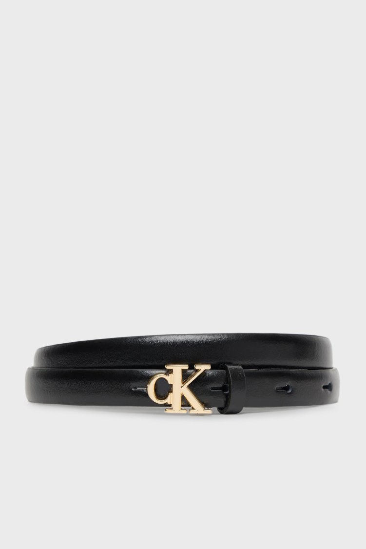 Calvin Klein Logolu LV04F7055GYIH Bayan Kemer LV04F7055G YIH SİYAH - Calvin Klein