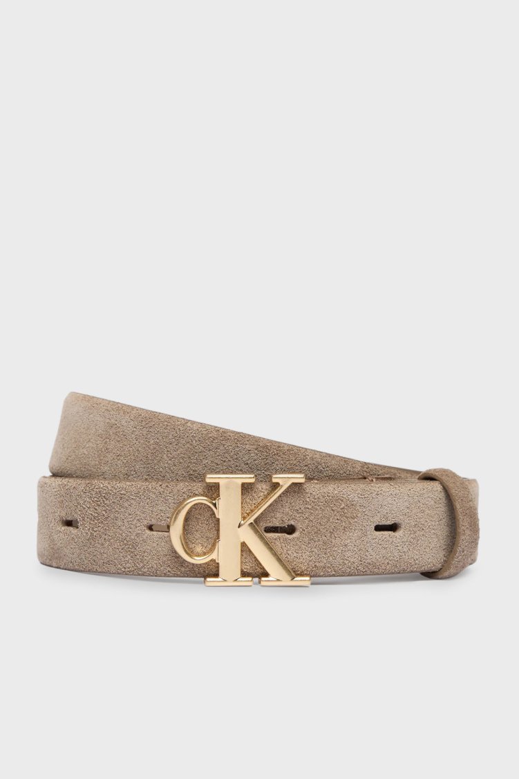 Calvin Klein Logolu LV04F7079GVFU Bayan Kemer LV04F7079G VFU TOPRAK - Calvin Klein