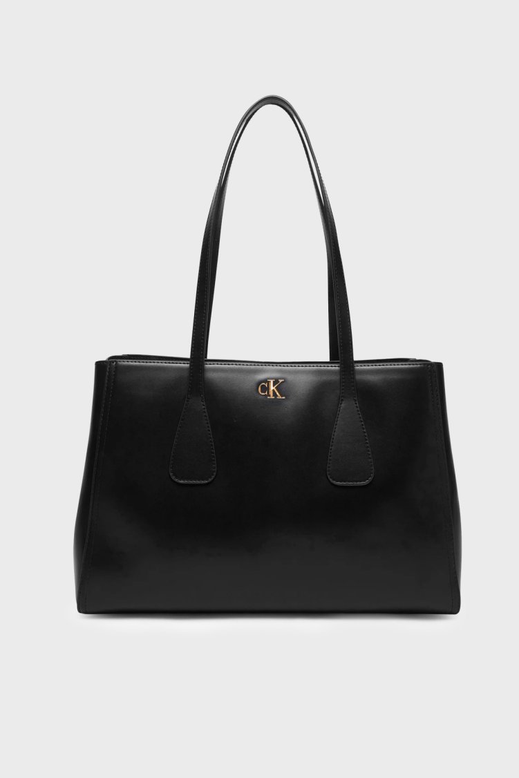 Calvin Klein Logolu Omuz Askılı LV04F3442GUB1 Kadın Çanta LV04F3442G UB1 SİYAH - Calvin Klein