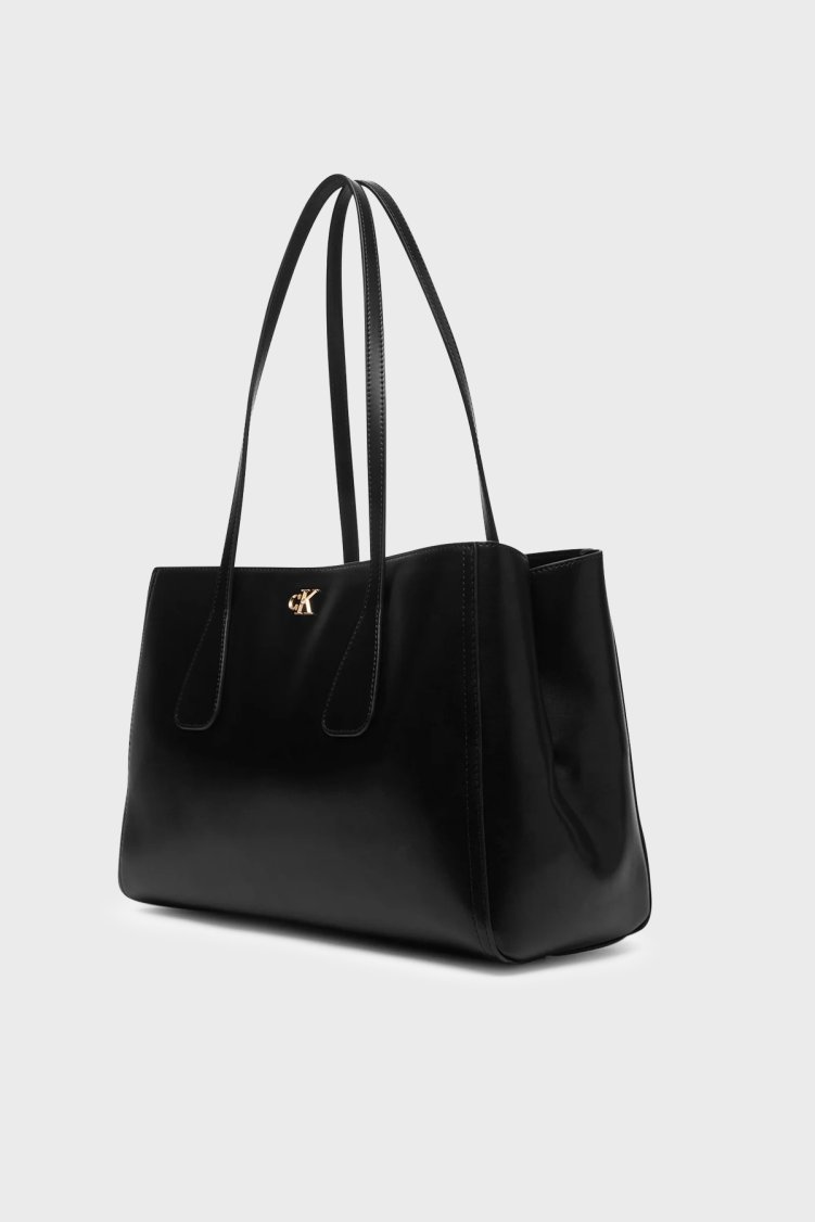 Calvin Klein Logolu Omuz Askılı LV04F3442GUB1 Kadın Çanta LV04F3442G UB1 SİYAH - Calvin Klein (1)