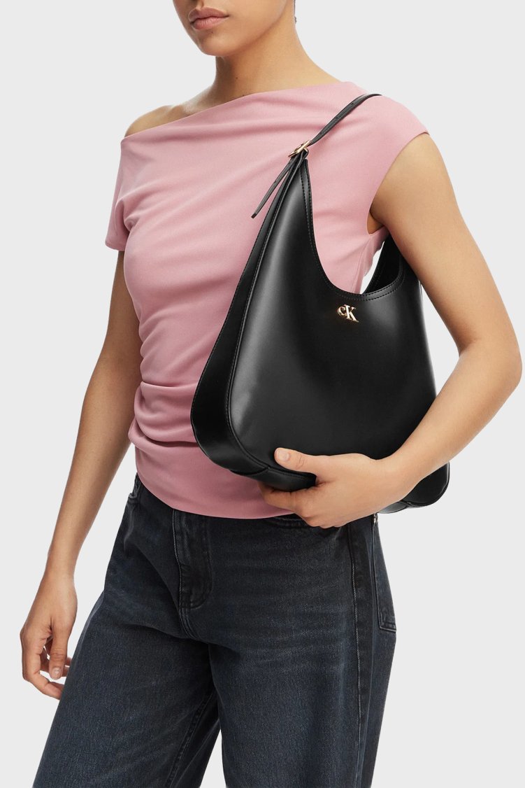 Calvin Klein Logolu Omuz Askılı LV04F3522GUB1 Kadın Çanta LV04F3522G UB1 SİYAH - Calvin Klein (1)
