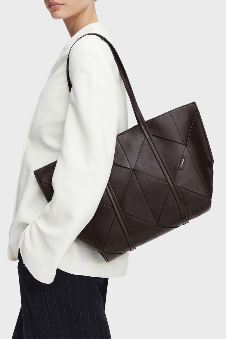 Calvin Klein Logolu Omuz Askılı LV04F3548GBAL Kadın Çanta LV04F3548G BAL KAHVE - Calvin Klein (1)
