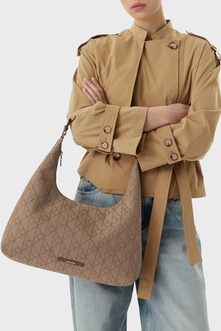 Calvin Klein Logolu Omuz Askılı LV04F3635G8DZ Kadın Çanta LV04F3635G 8DZ Camel - Calvin Klein (1)