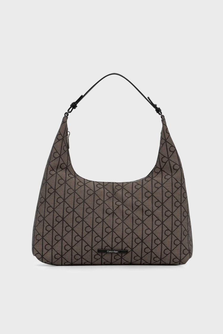 Calvin Klein Logolu Omuz Askılı LV04F3635G8E3 Kadın Çanta LV04F3635G 8E3 BEJ-SİYAH - Calvin Klein