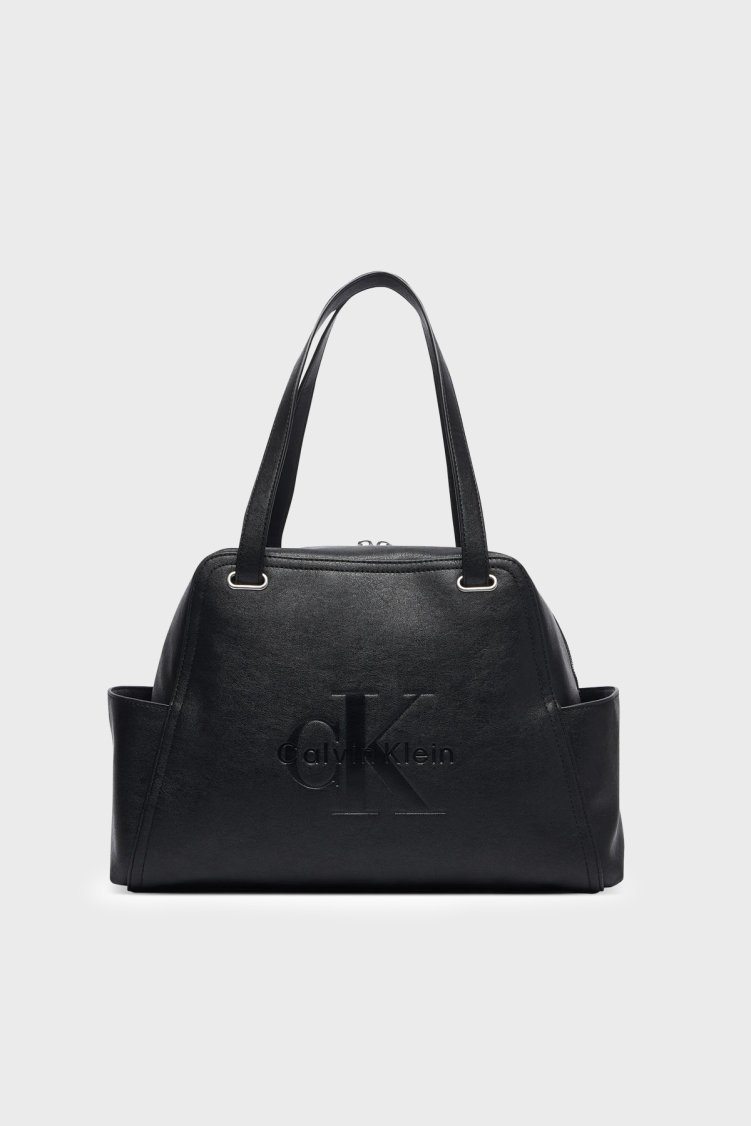 Calvin Klein Logolu Omuz Askılı LV04F3689GUB1 Kadın Çanta LV04F3689G UB1 Siyah - Calvin Klein