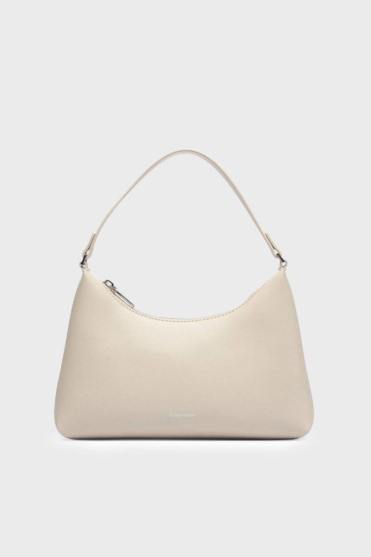 Calvin Klein Logolu Omuz Askılı LV04F3890GACG Kadın Çanta LV04F3890G ACG Ekru - Calvin Klein