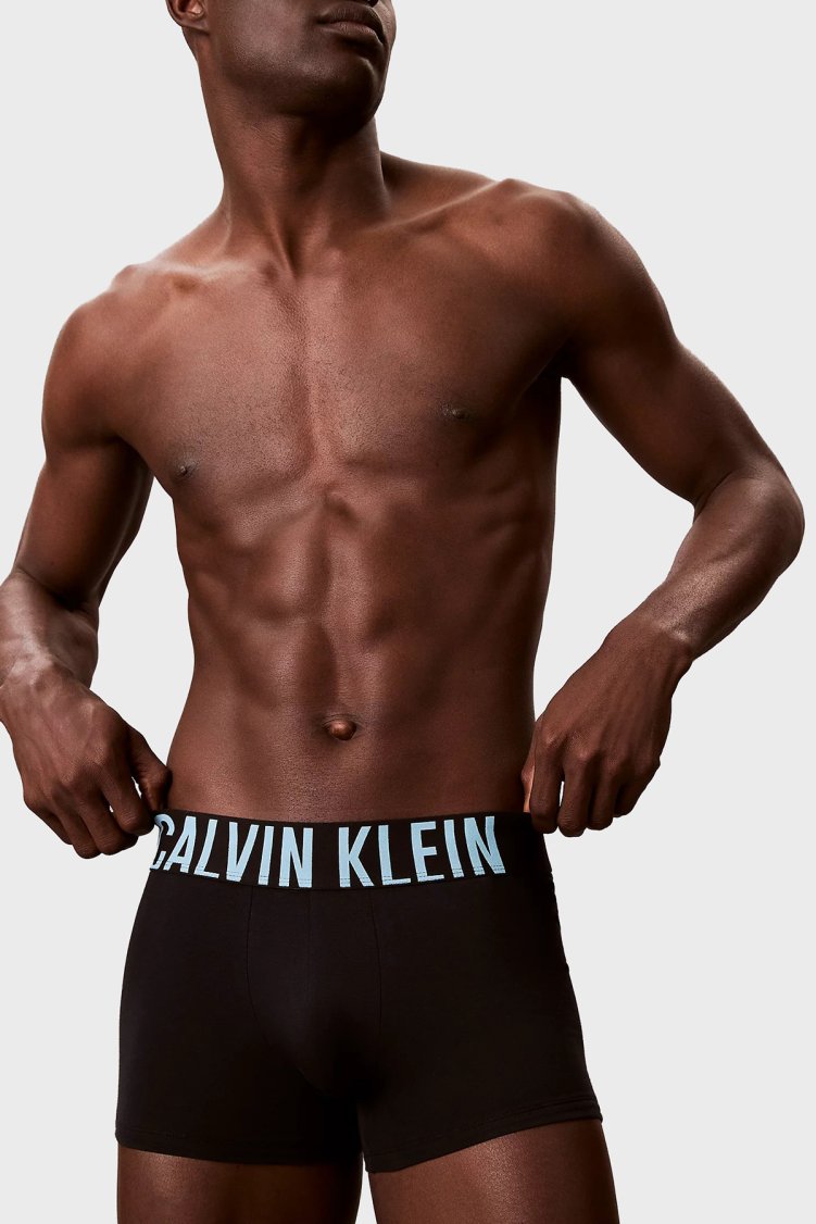 Calvin Klein Logolu Pamuklu 3 Pack 000NB3608A54L Erkek Boxer 000NB3608A 54L SİYAH - Calvin Klein (1)