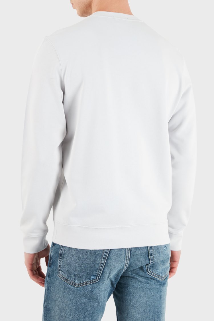 Calvin Klein Logolu Pamuklu Regular Fit Bisiklet Yaka LV04RG268GPSX Erkek Sweat LV04RG268G PSX Gri - Calvin Klein (1)