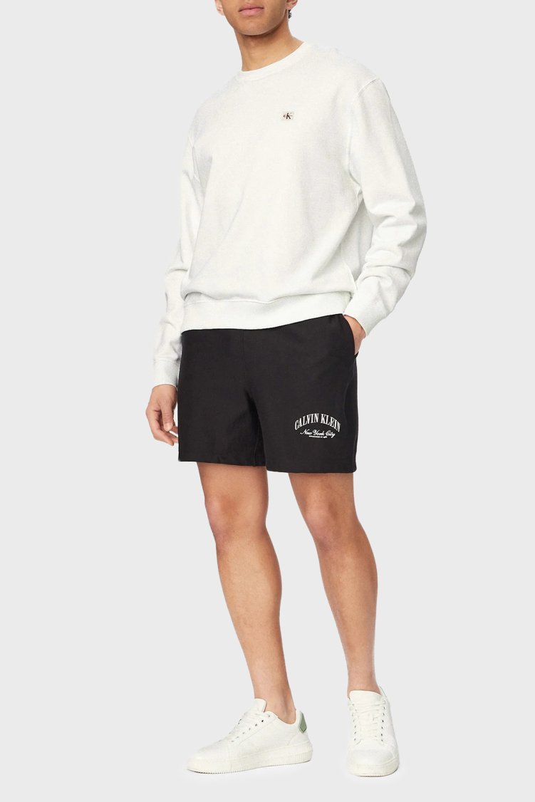 Calvin Klein Logolu Pamuklu Regular Fit Normal Bel LV04RF275GUB1 Erkek Şort LV04RF275G UB1 SİYAH - Calvin Klein (1)