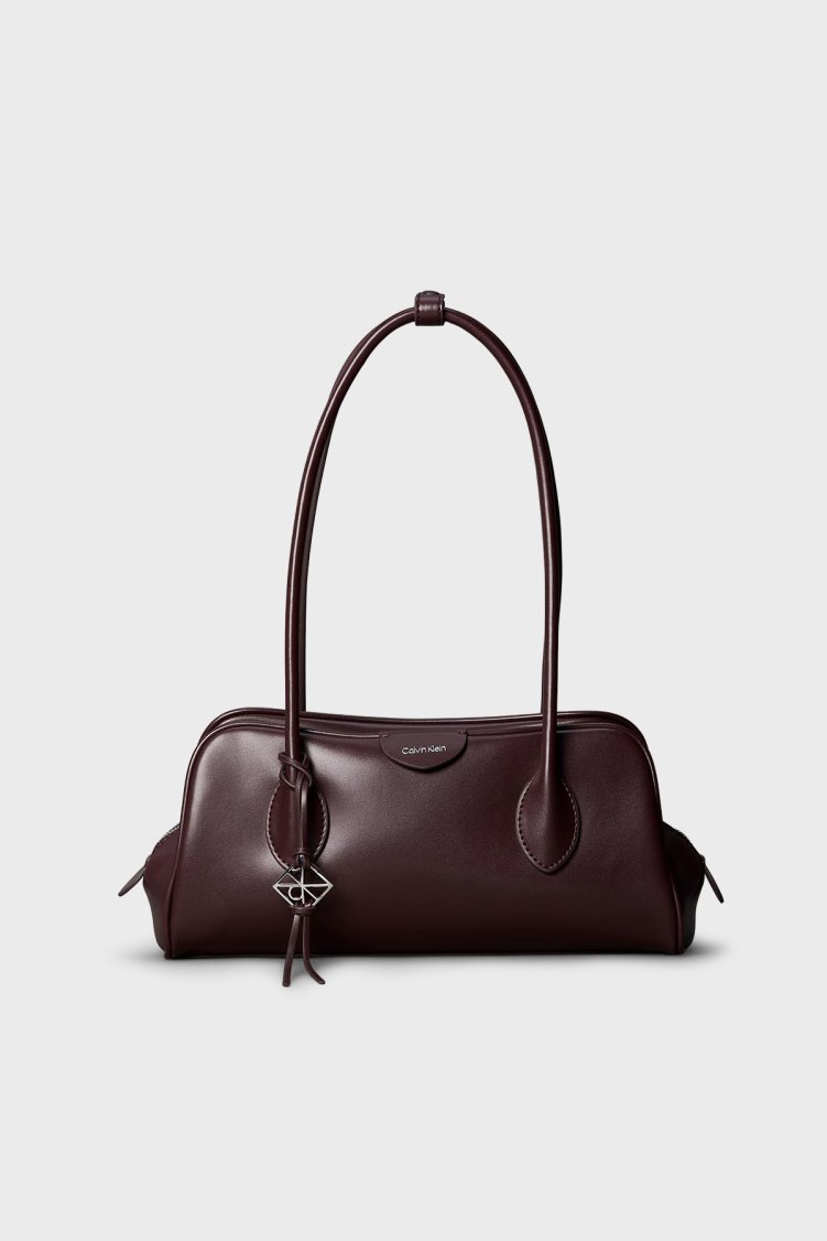 Calvin Klein Logolu Sabit Askılı LV04F3369GBAP Kadın Çanta LV04F3369G BAP Bordo - Calvin Klein