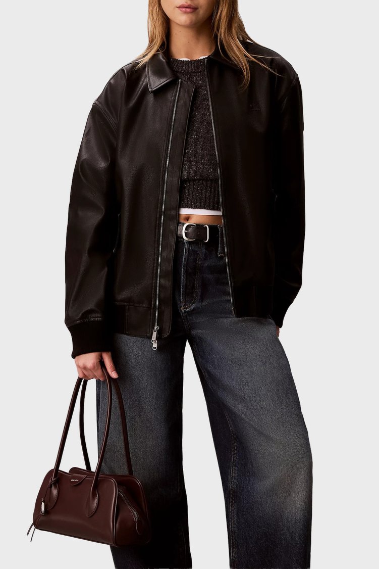 Calvin Klein Logolu Sabit Askılı LV04F3369GBAP Kadın Çanta LV04F3369G BAP Bordo - Calvin Klein (1)