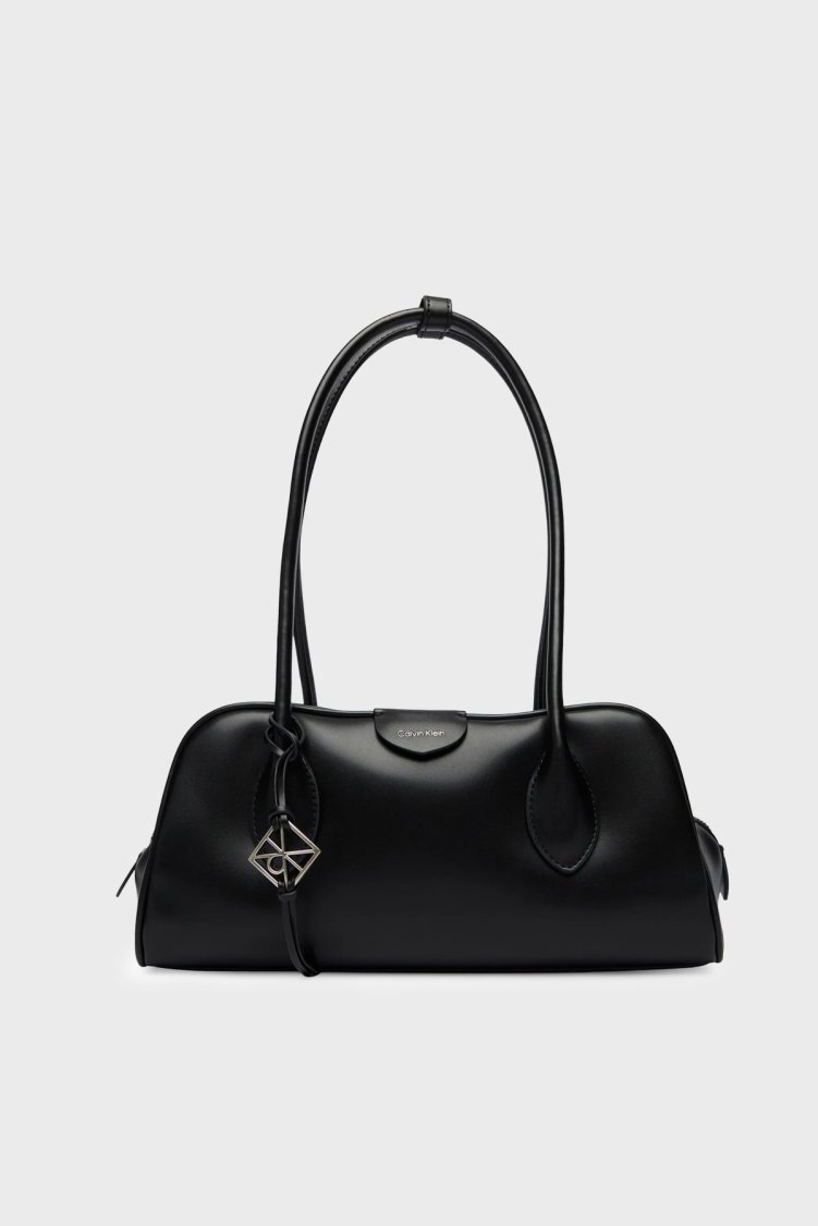 Calvin Klein Logolu Sabit Askılı LV04F3369GUB1 Bayan Çanta LV04F3369G UB1 SİYAH - Calvin Klein