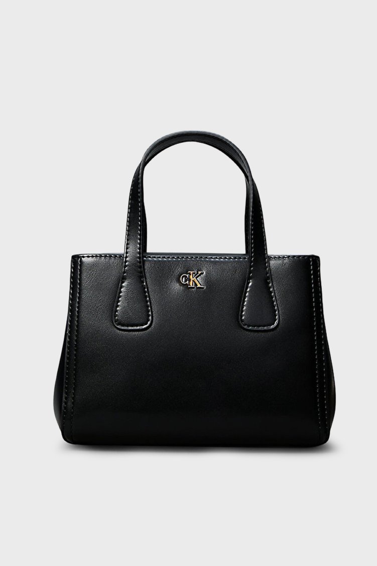 Calvin Klein Logolu Sabit Askılı LV04F3520GUB1 Kadın Çanta LV04F3520G UB1 SİYAH - Calvin Klein