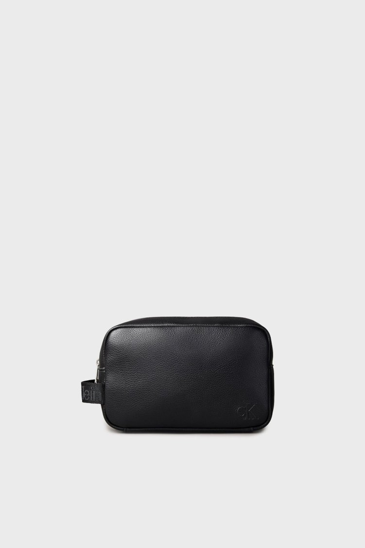 Calvin Klein Logolu Sabit Tutma Saplı LV04D1090GUB1 Erkek Çanta LV04D1090G UB1 SİYAH - Calvin Klein