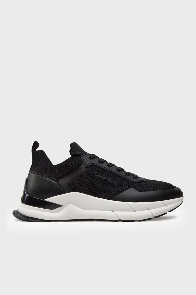 Calvin Klein Logolu Sneaker HM0HM00918BEH Erkek Ayakkabı HM0HM00918 BEH SİYAH - Calvin Klein