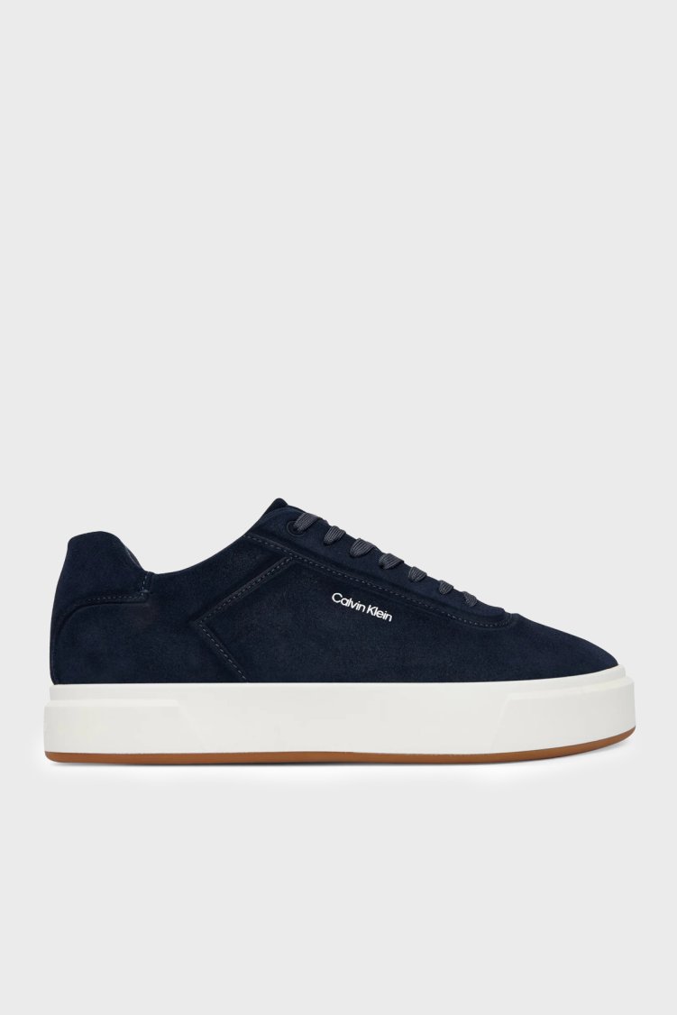 Calvin Klein Logolu Sneaker HM0HM021310YB Erkek Ayakkabı HM0HM02131 0YB LACİVERT - Calvin Klein