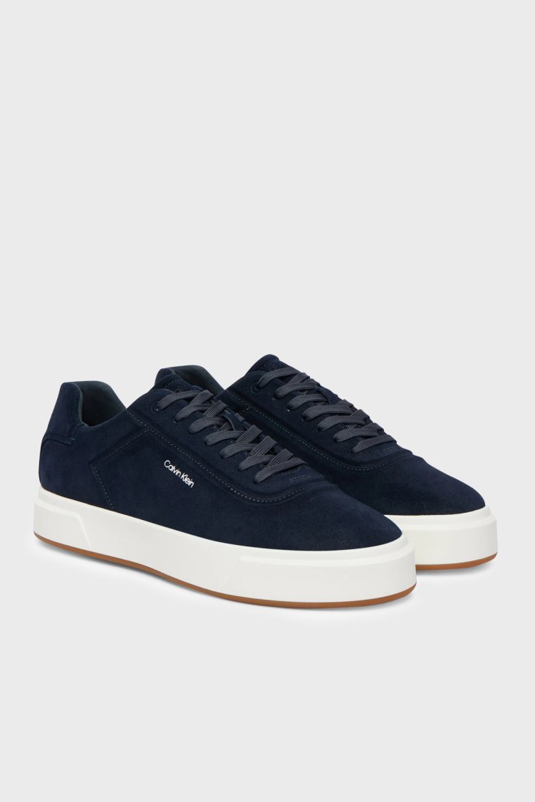 Calvin Klein Logolu Sneaker HM0HM021310YB Erkek Ayakkabı HM0HM02131 0YB LACİVERT - Calvin Klein (1)