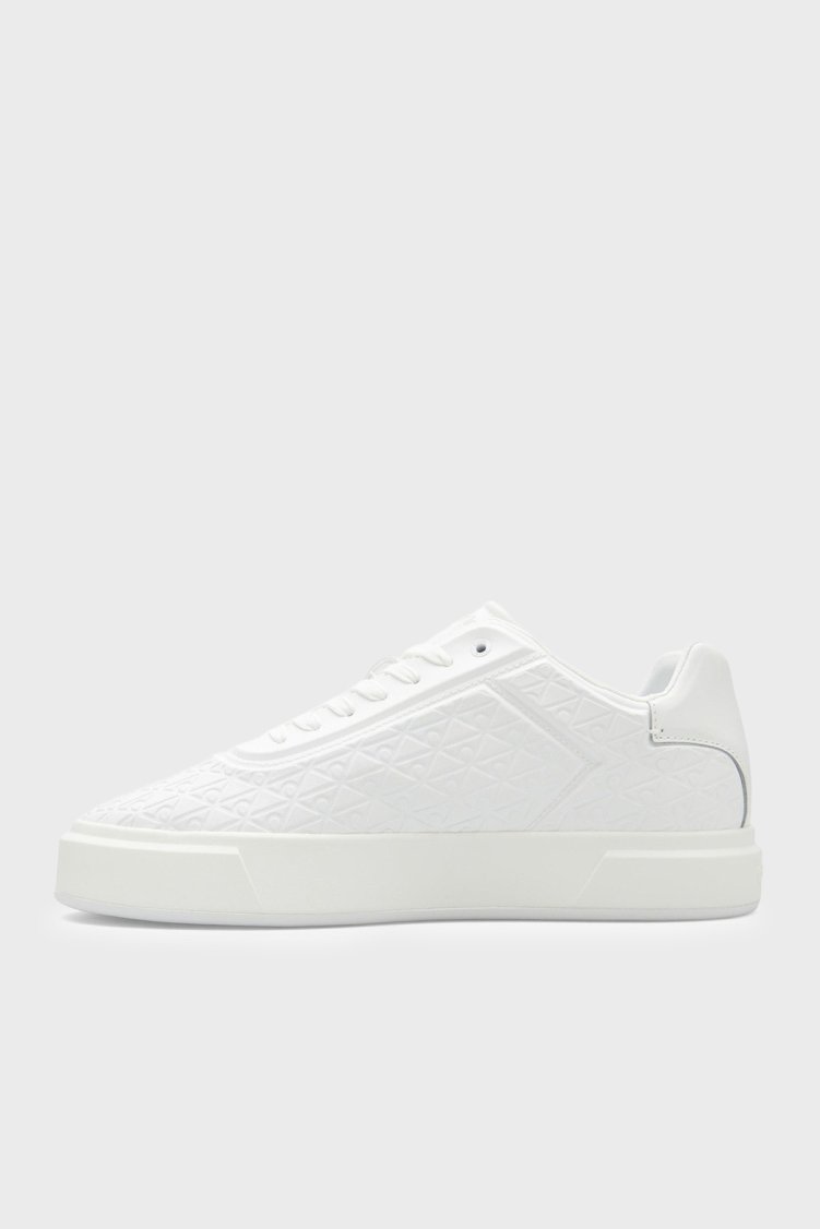 Calvin Klein logolu Sneaker HM0HM021320LB Erkek Ayakkabı HM0HM02132 0LB BEYAZ - Calvin Klein (1)