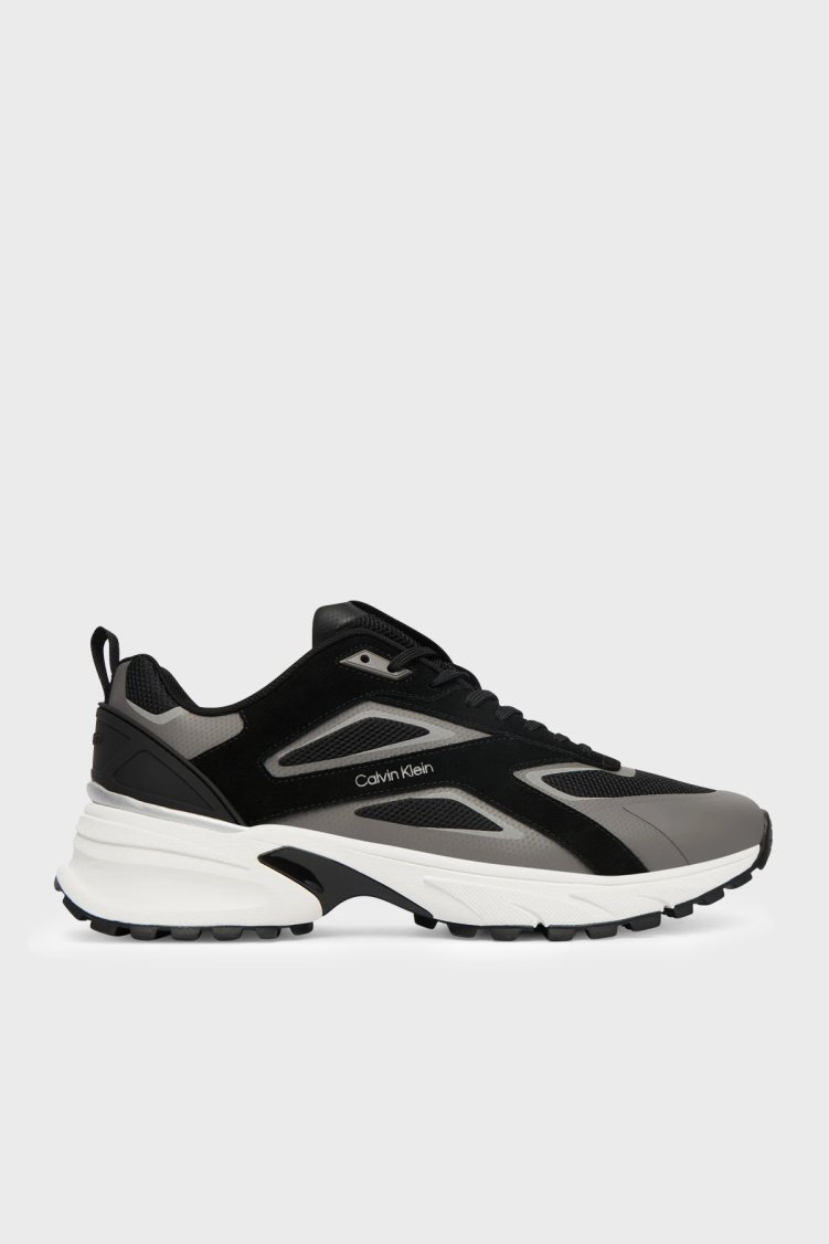 Calvin Klein Logolu Sneaker HM0HM0222000V Erkek Ayakkabı HM0HM02220 00V SİYAH - Calvin Klein