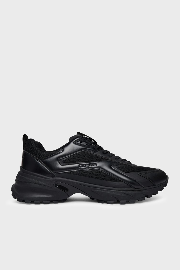 Calvin Klein Logolu Sneaker HM0HM023410GJ Erkek Ayakkabı HM0HM02341 0GJ Siyah - Calvin Klein