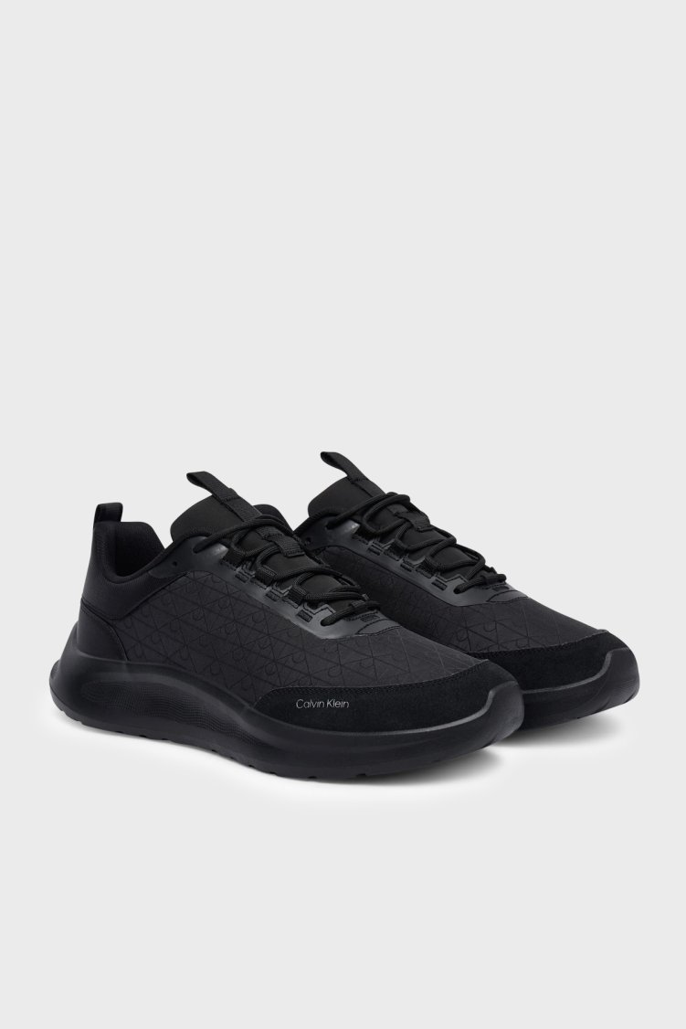 Calvin Klein Logolu Sneaker HM0HM023430GJ Erkek Ayakkabı HM0HM02343 0GJ SİYAH - Calvin Klein (1)
