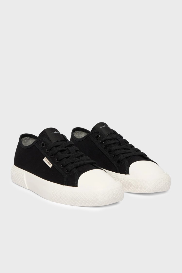 Calvin Klein Logolu Sneaker HW0HW02975BEH Kadın Ayakkabı HW0HW02975 BEH SİYAH - Calvin Klein (1)