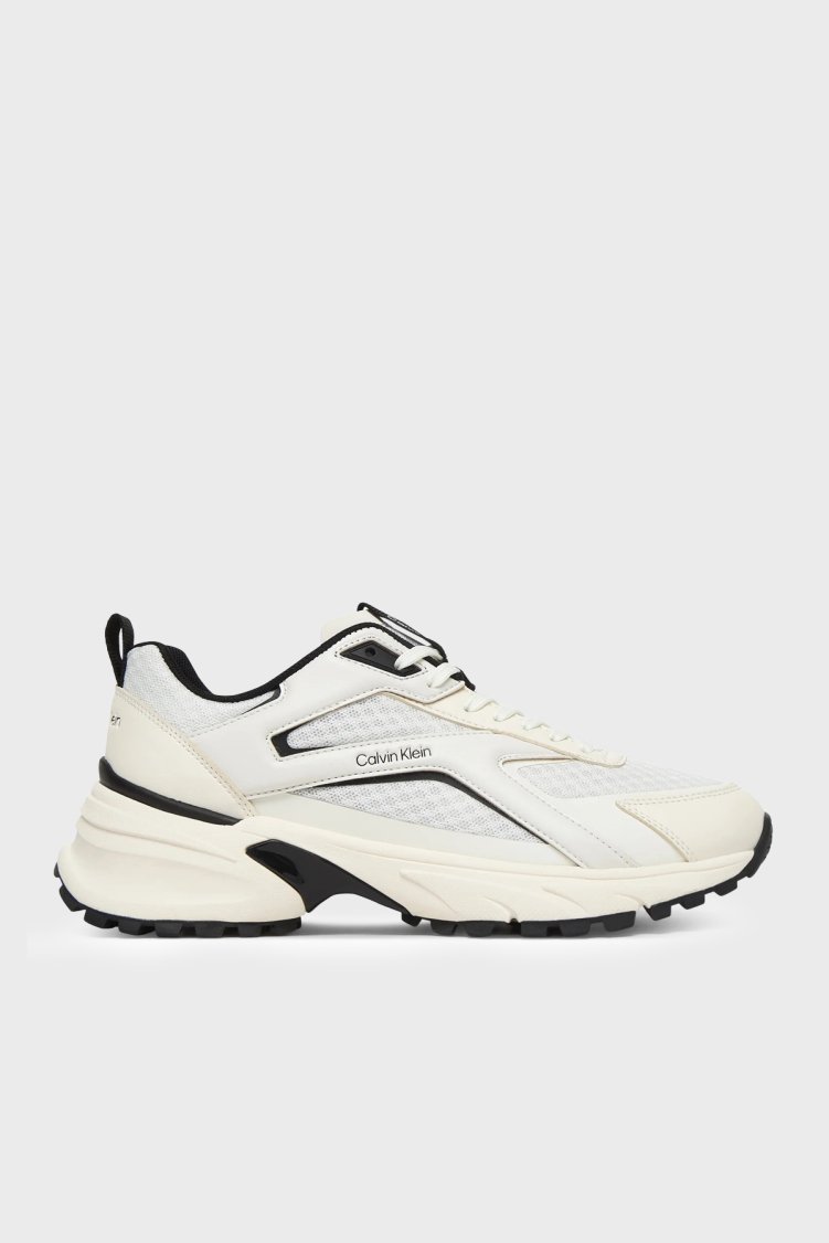 Calvin Klein Logolu Sneaker HW0HW0300201W Bayan Ayakkabı HW0HW03002 01W BEYAZ - Calvin Klein