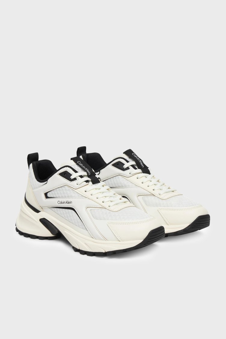 Calvin Klein Logolu Sneaker HW0HW0300201W Bayan Ayakkabı HW0HW03002 01W BEYAZ - Calvin Klein (1)