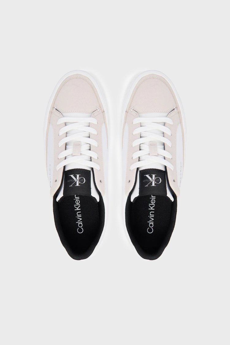 Calvin Klein Logolu Sneaker HW0HW0308601W Kadın Ayakkabı HW0HW03086 01W BEYAZ-SİYAH - Calvin Klein (1)