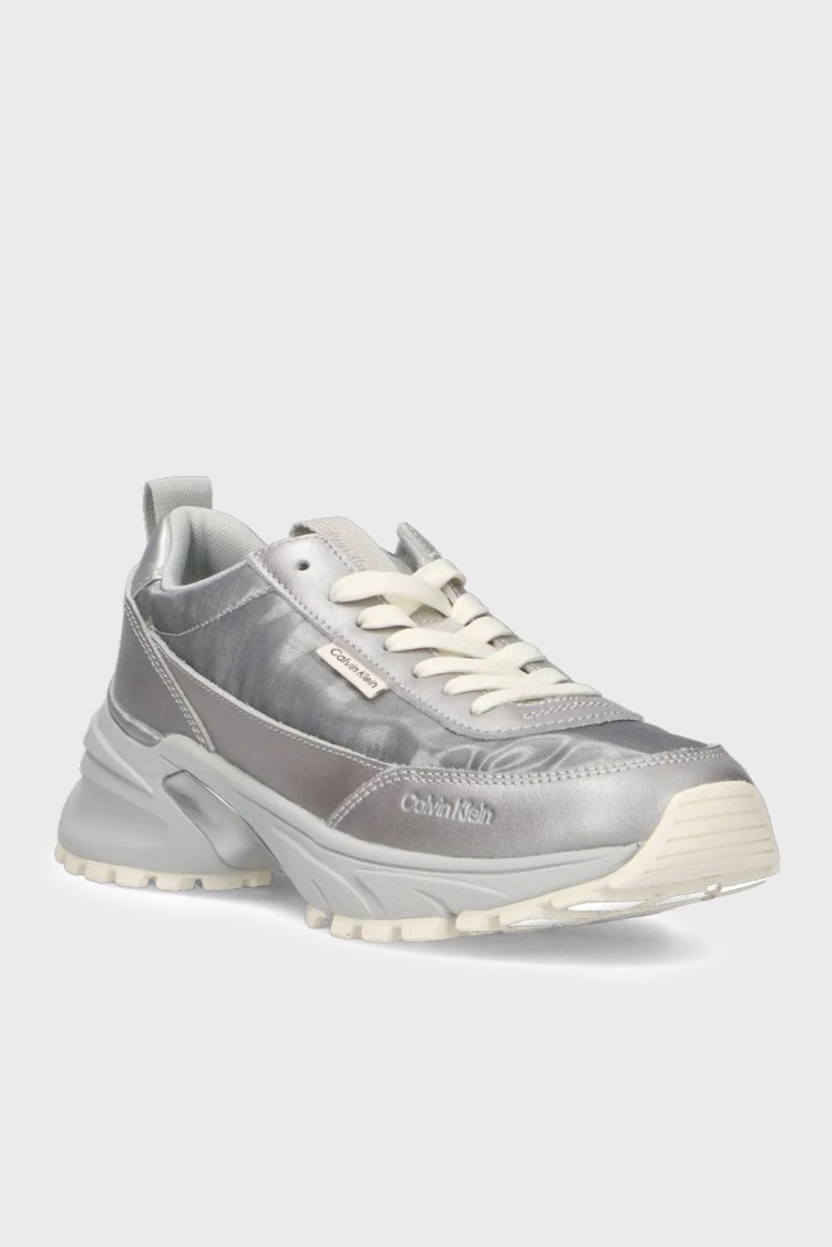 Calvin Klein Logolu Sneaker Kadın Ayakkabı HW0HW02999 PE6 GRİ - Calvin Klein (1)
