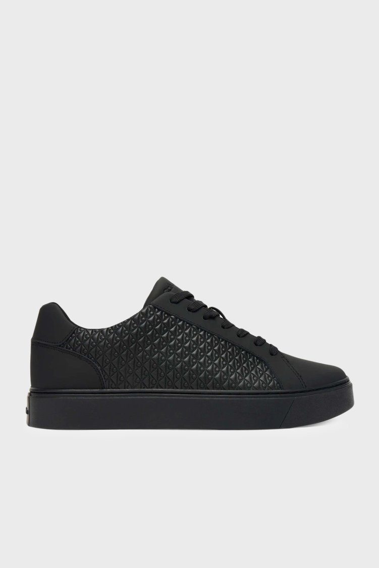 Calvin Klein Logolu Sneaker YM0YM014310GJ Erkek Ayakkabı YM0YM01431 0GJ Siyah - Calvin Klein